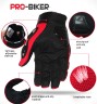 Перчатки мото (Pro-Biker) XL,XXL красные