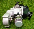 Двигатель в сборе POCKET BIKE, ATV 2T 49cm3 (редуктор тип 3, карбюратор, нулевик)