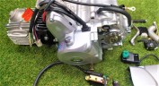 Двигатель в сборе Alpha, Delta 110см3, МКПП N-1-2-3-4 (вылито 49,9 см3)