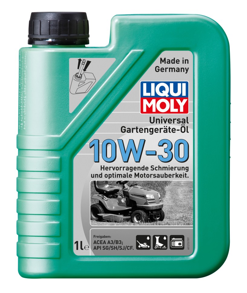 LIQUI MOLY Universal 4-Takt Gartengerate-Oil 10W-30 Минеральное моторное масло для газонокосилок 1л (8037)