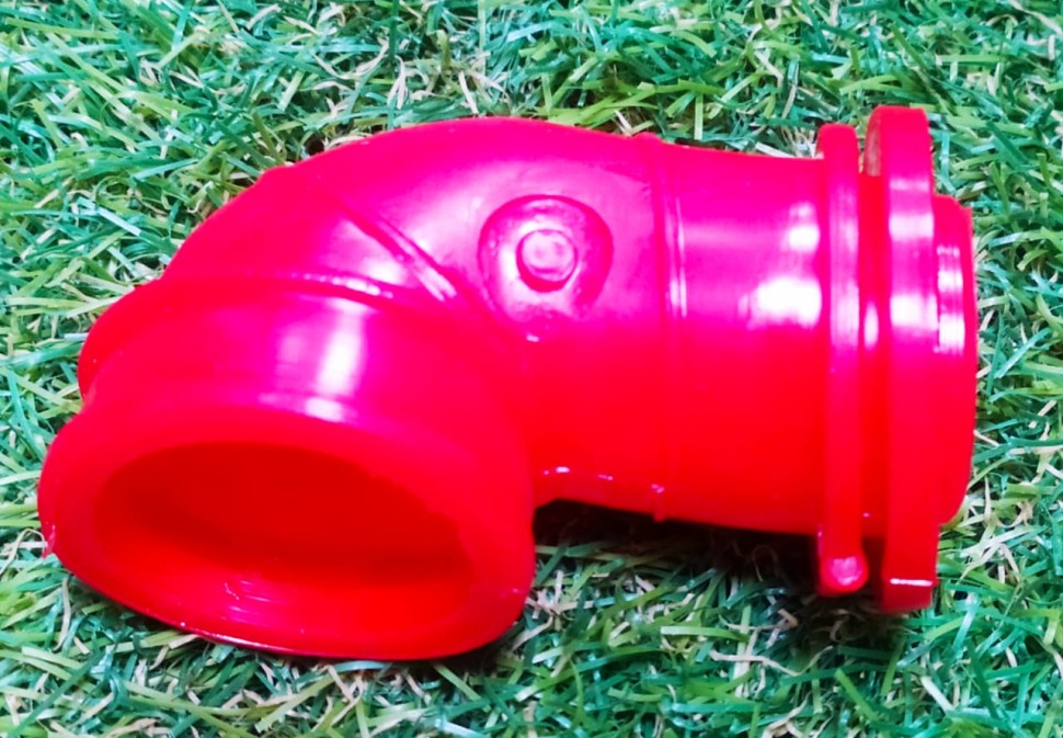 Патрубок воздушного фильтра Active, Honda Super Cub красный (силикон)