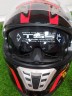 Мотошлем интеграл (BLD999) с выдвижными очками черно-красый (качество ABC SHELL)