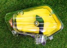 Фильтр воздушный в сборе Honda Dio-34, 35, Cesta (прозрачная крышка, желтый паралон) УЦЕНКА